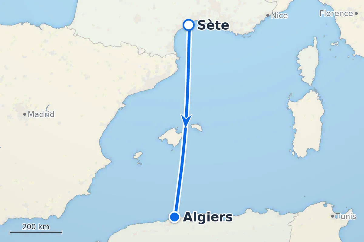 Sète - Algiers
